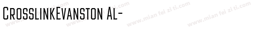 CrosslinkEvanston Al字体转换